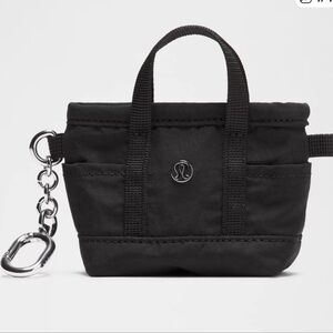 Lululemon Black Mini Tote Bag keychain
